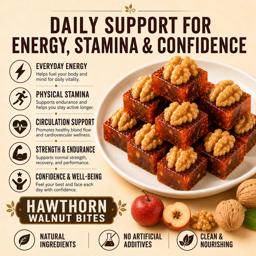 Natural Daily Fuel for Men’s Strength, Stamina & Vitality-Hawthorn Walnut Pie-HJY