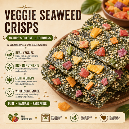 🥬 Daily Support for Men’s Energy, Strength & Vitality-VEGGIE SEAWEED CRISPS-CJP