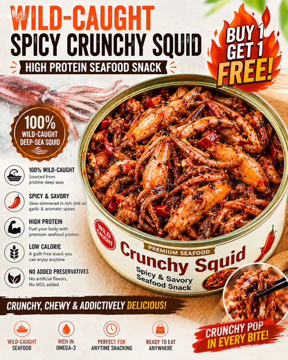 [Factory Direct Jumbo Pack] Slow-Baked Crispy Squid Bites – Pantry Stacker Bundle (Buy 3 Get 3 Free) LGZ
