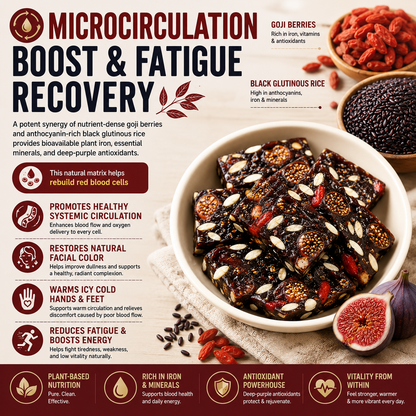 🩺 Slow-Simmered Wild Fig, Goji & Black Rice Herbal Elixir – Doctor-Approved Botanical Paste for Gut Repair, Vitality & Circulation (0 Sugar Added, Low-GI) 🌿 LGZ