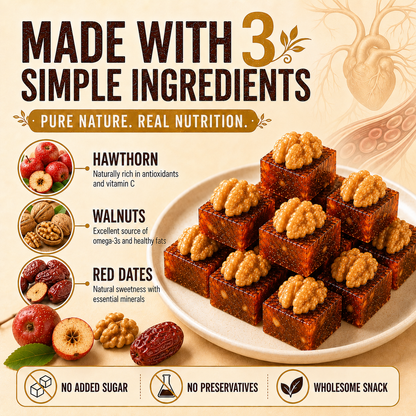 Hawthorn Walnut Bites — Real Ingredients for Daily Energy & Heart Wellness-HJY