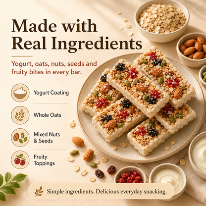 A Satisfying Snack Bar Made with Oats & Nuts 😋-DZT