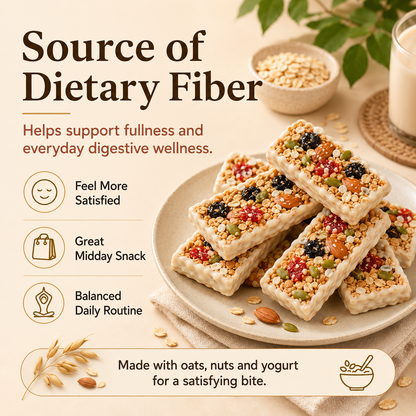 A Satisfying Snack Bar Made with Oats & Nuts 😋-DZT