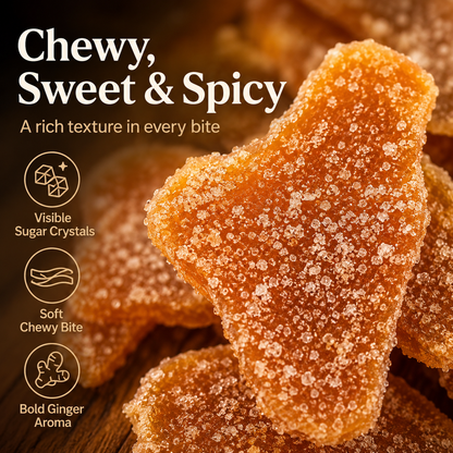 🌶️ Sweet, Spicy & Perfect! Traditional Handmade Brown Sugar Ginger Slices for Everyone 🍯-DZT