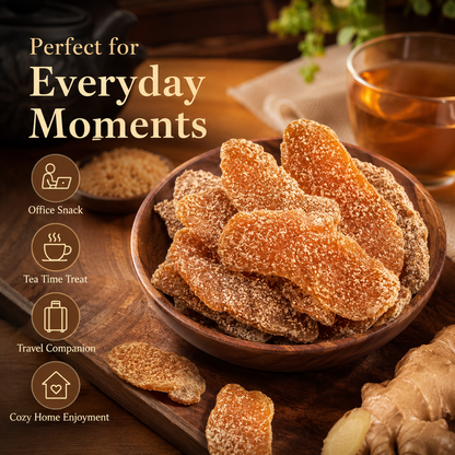 🌶️ Sweet, Spicy & Perfect! Traditional Handmade Brown Sugar Ginger Slices for Everyone 🍯-DZT