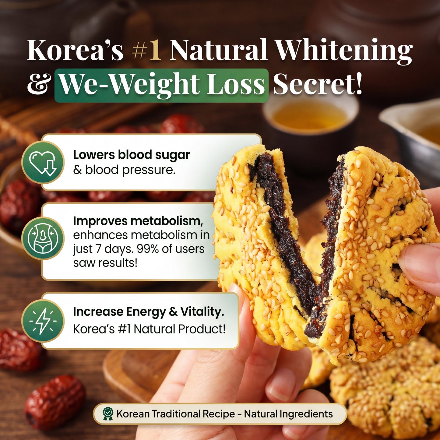 🌿All-natural sugar-Free Whole Wheat Soft Jujube Pastry (Satisfying & Guilt-Free Snack)☀️-XXS