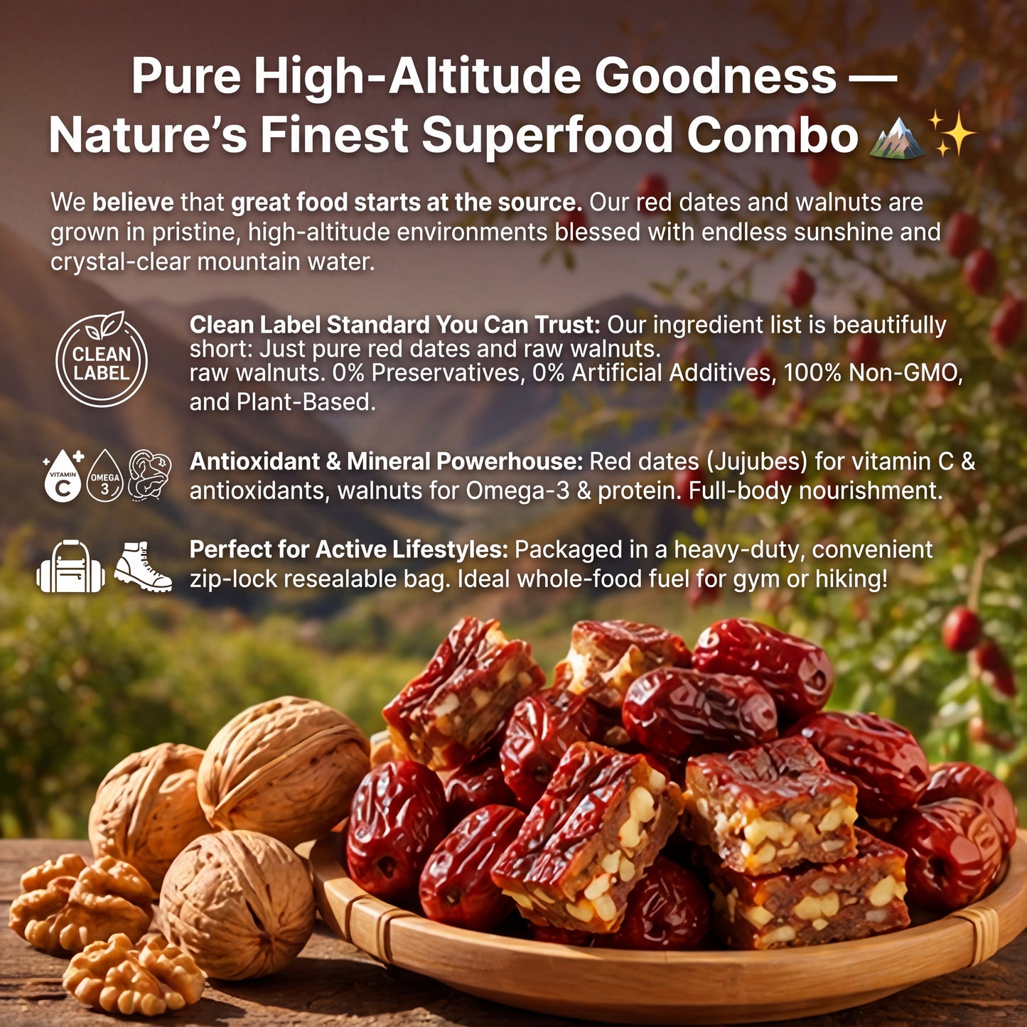 🌰All-natural walnut-stuffed jujube pie-🧠Make you healthy without feeling guilty🌟-XXS