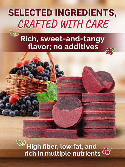 Pure natural blueberry and mulberry stuffed hawthorn slices-XXS