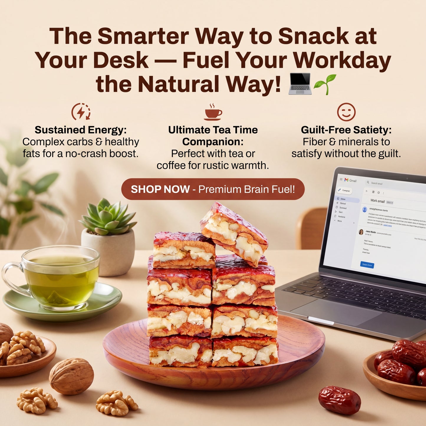 🌰All-natural walnut-stuffed jujube pie-🧠Make you healthy without feeling guilty🌟-XXS