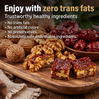 🌰All-natural walnut-stuffed jujube pie-🧠Make you healthy without feeling guilty🌟-XXS