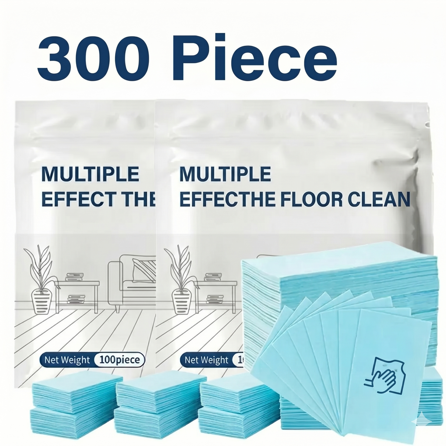 Premium Multi-Surface Floor Cleaning Tablets | 100-Pack Plant-Based Quick Dissolving Eco-Mop Tablets 🧼✨ LGZ