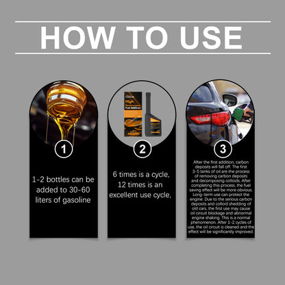 High Performance Fuel Additive – Deep Carbon Cleaner for Engine, Restores Power & Improves Fuel Efficiency-QZZ