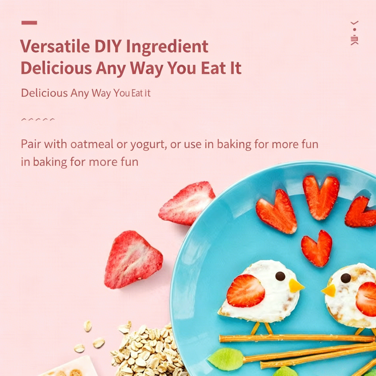 100% Natural Freeze-Dried Strawberries-TTT