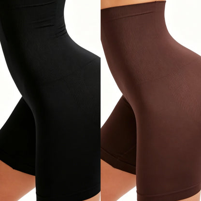 Shapellx Shapewear Sculpting Shorts for Women Seamless High Waisted Body Tummy Control Shaper Thigh Slimming Underwear-XXS