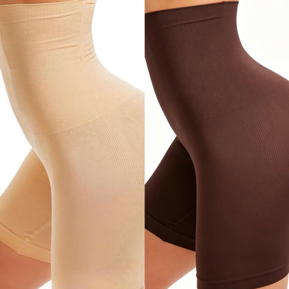 Shapellx Shapewear Sculpting Shorts for Women Seamless High Waisted Body Tummy Control Shaper Thigh Slimming Underwear-XXS