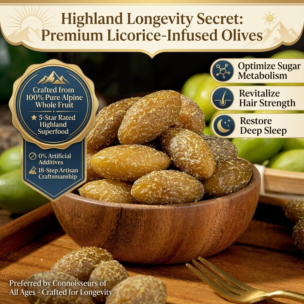 🔋The Highland Longevity Secret: Premium Licorice-Infused Olives ☀️-XXS