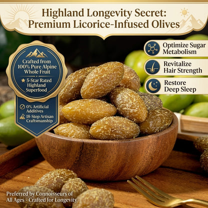🔋The Highland Longevity Secret: Premium Licorice-Infused Olives ☀️-XXS