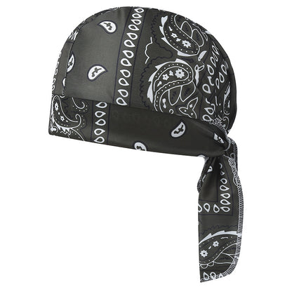 Paisley Cooling Skull Cap🚴‍♂️Breathable Motorcycle Helmet Liner🔥Elastic Durag Headwrap for Cycling, Running & Outdoor Sports-YOY