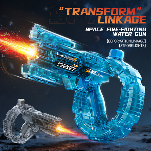 🚀Energy Ring Space Water 💦 Gun Children's Water Gun Large Capacity Fully Automatic Electric Toy🎮-XXS