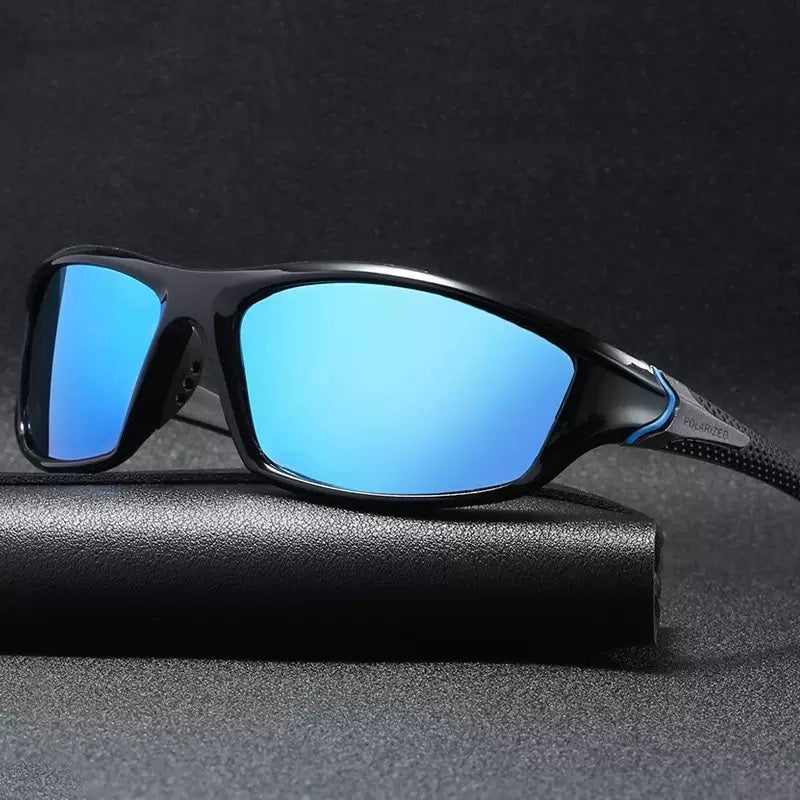 All-Weather Polarized Sports Sunglasses – Shatterproof PC Frame, 100% UV Block, No-Slip Fit for Running, Fishing & Driving-QZZ