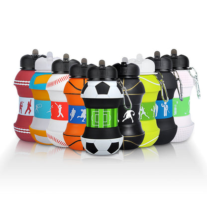 ⚽Portable, foldable soccer water bottle – love what you love, see you on the field!-XXS