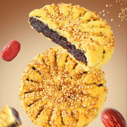 🌿All-natural sugar-Free Whole Wheat Soft Jujube Pastry (Satisfying & Guilt-Free Snack)☀️-XXS