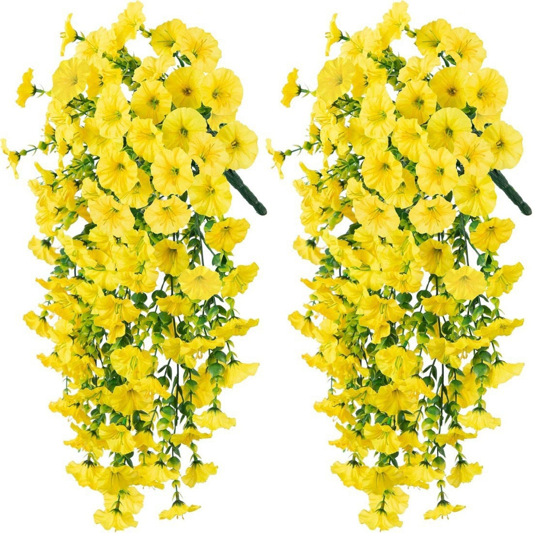 🌸 Lifelike Artificial Hanging Vines | Weatherproof Purple Trumpet Flowers for Year-Round Beauty-LT