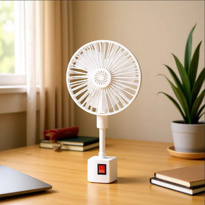 Plug-in Mini Desk Fan | 360° Adjustable Portable Fan-SUY