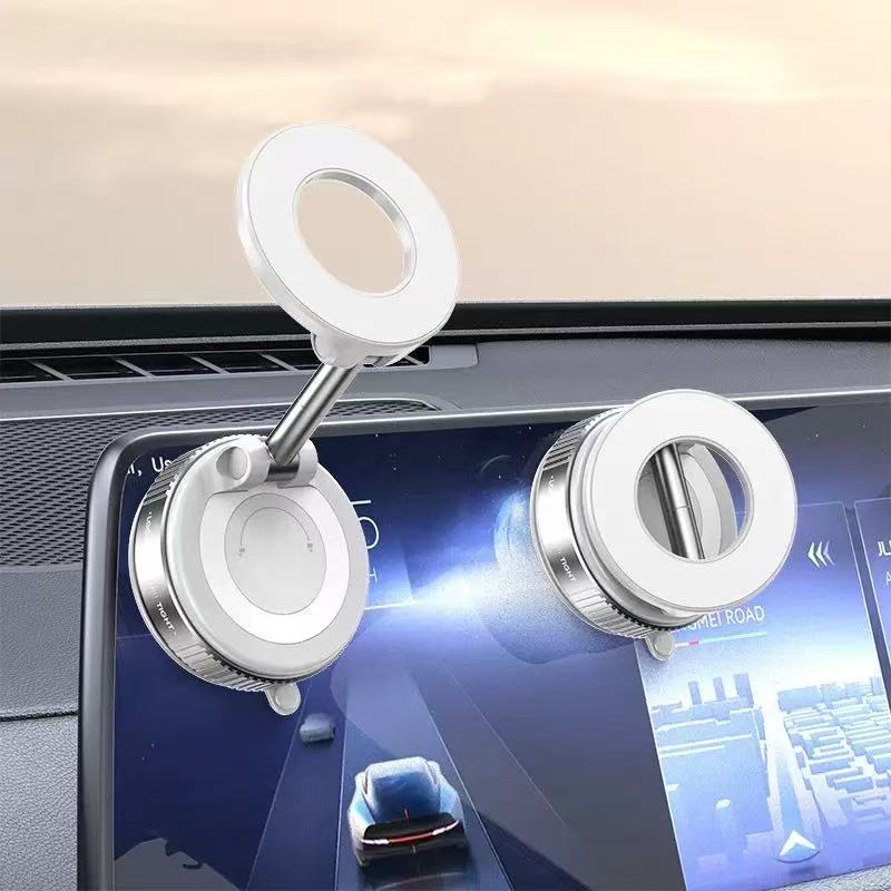 🚗 Foldable Vacuum Magnetic Car Phone Holder Strong Suction Universal Car Mount-LT