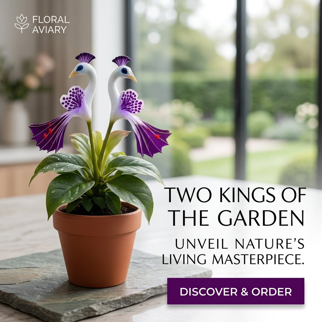 Ultra-Rare Peacock Orchid Bloom Live Plant-SUY