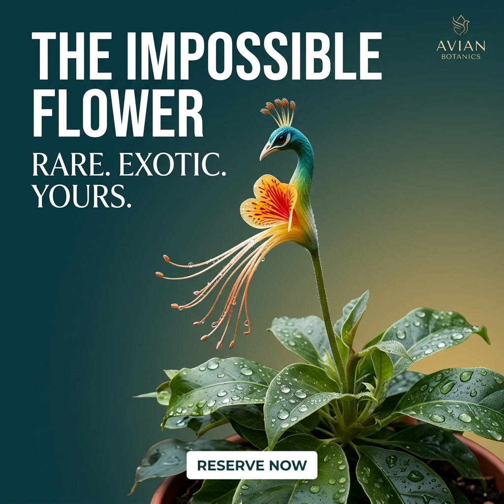Ultra-Rare Peacock Orchid Bloom Live Plant-SUY