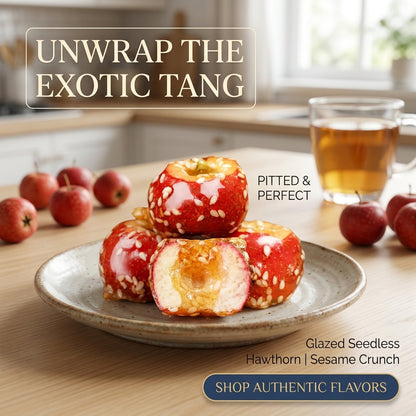 GutRest Freeze-Dried Sesame Candied Hollow Hawthorn Rings | Natural Digestive Snack, Eases Bloating & Gas, Boost Appetite, Relieve Dizziness & Improve Restless Sleep-SUY
