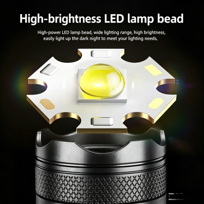 🔦Super Bright LED Flashlight – 🎣Rechargeable Waterproof Tactical Torch for Outdoor & Emergency Use-YOY