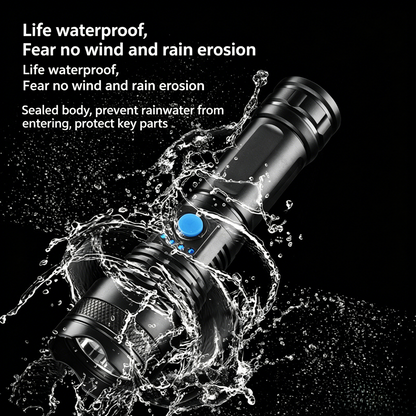 🔦Super Bright LED Flashlight – 🎣Rechargeable Waterproof Tactical Torch for Outdoor & Emergency Use-YOY