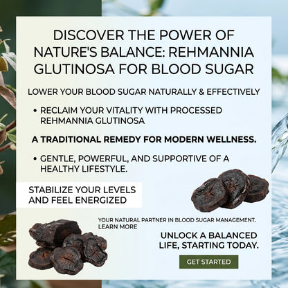 Premium Nine-Times Steamed & Sun-Dried Prepared Rehmannia Root, Household Essential-SUY