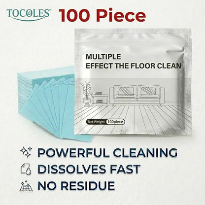Premium Multi-Surface Floor Cleaning Tablets | 100-Pack Plant-Based Quick Dissolving Eco-Mop Tablets 🧼✨ LGZ
