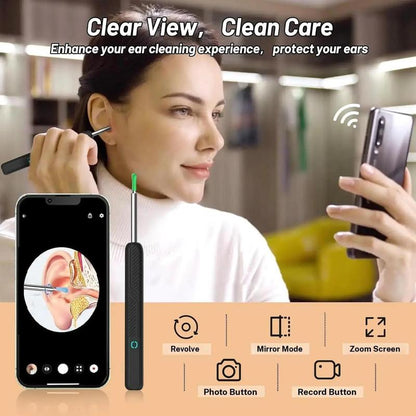 👶 No More Blind Scratching! See inside your kiddo's ears safely with this Smart HD Visual Ear Cleaner ✨ Say goodbye to cotton swabs! 🛑-QZZ