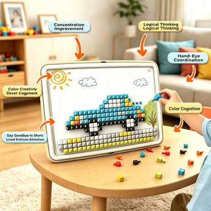 Kid's Mushroom Nail Puzzle Toy | Montessori Early Education, Fine Motor Skills & Concentration Game-QZZ