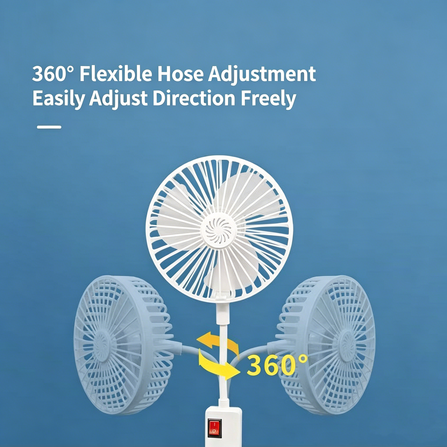 Plug-in Mini Desk Fan | 360° Adjustable Portable Fan-SUY