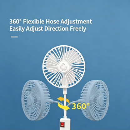 Plug-in Mini Desk Fan | 360° Adjustable Portable Fan-SUY