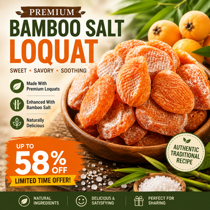 😋Premium Bamboo Salt Dried Loquat-Made from carefully selected loquats and crafted using traditional drying techniques-YOY