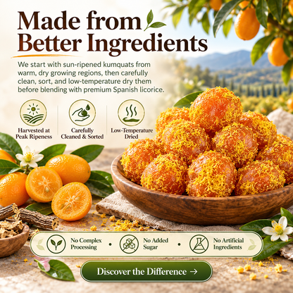Natural Licorice Kumquats | Naturally Crafted with Real Fruit & Premium Ingredients-Hotitem