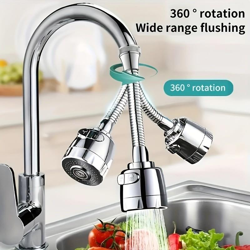 3-in-1 360° Rotatable Faucet Extender | Anti-Splash Kitchen Sink Aerator with Dual Modes-QZZ