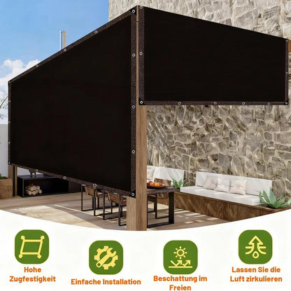 ☀️Premium Outdoor Sun Shade Net - Breathable & UV Protection Mesh Cover with Reinforced Edges for Patios, Pergolas, 🏡Vehicles, and Plant Nurseries-XXS