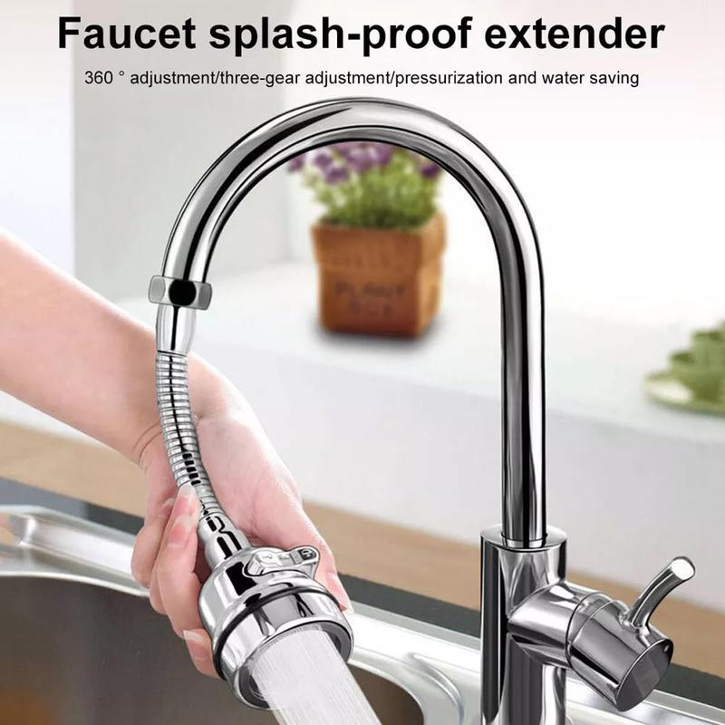 3-in-1 360° Rotatable Faucet Extender | Anti-Splash Kitchen Sink Aerator with Dual Modes-QZZ