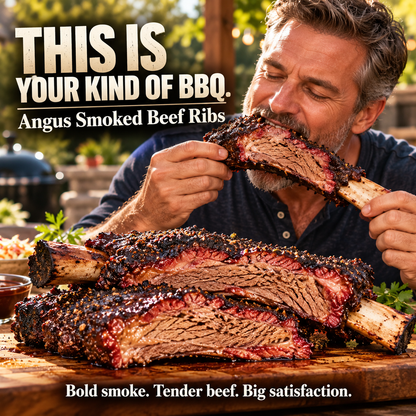 100% premium natural pasture grass-fed Angus beef ribs-Hotitem
