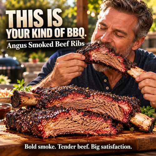 100% premium natural pasture grass-fed Angus beef ribs-Hotitem
