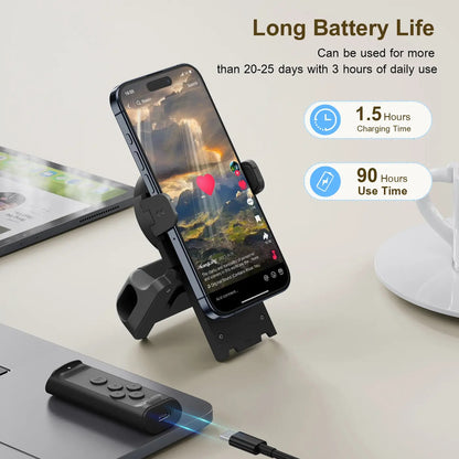 Wireless Bluetooth Remote Scroller & Phone Stand Set | Hands-Free Camera Shutter 📱✨ LGZ