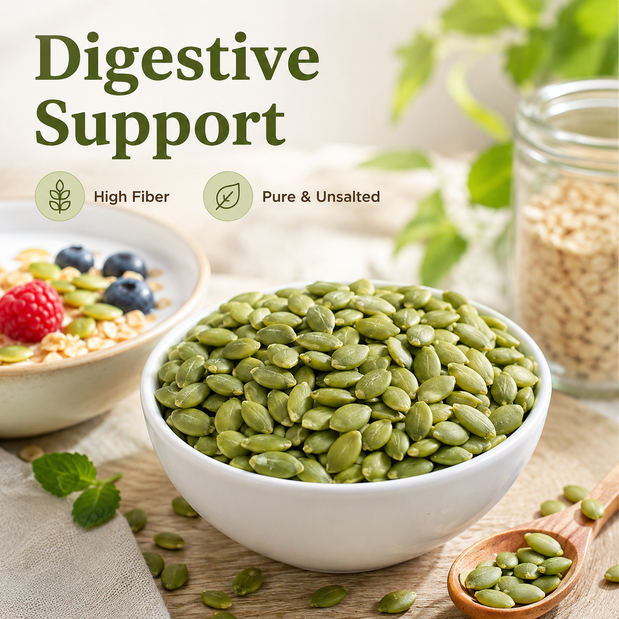 💪 Zinc Rich Pumpkin Seeds – Plant Protein Snack for Daily Wellness-LT