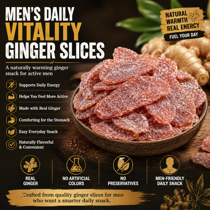 Natural Ginger Slices for Men – Daily Vitality & Wellness Support-NEX